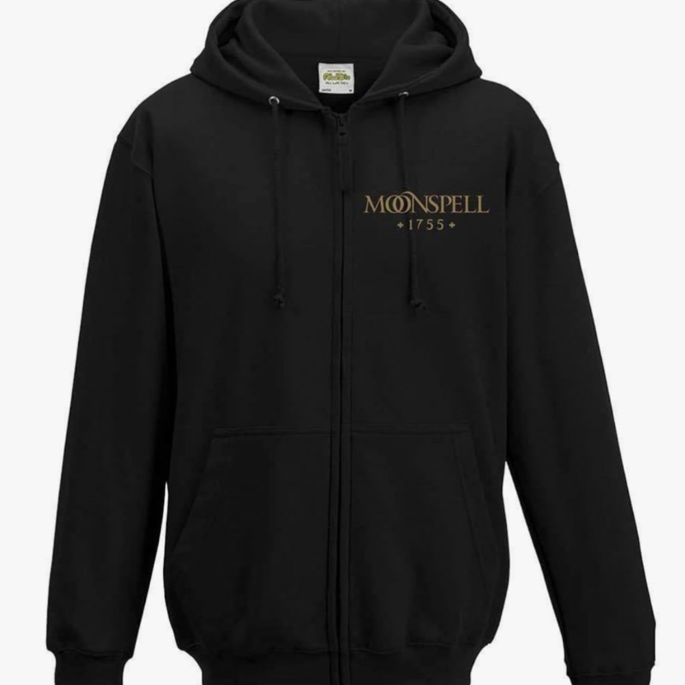 Moonspell Metal Band 1755 Tremor Zip Up Hoodie Sweatshirt M